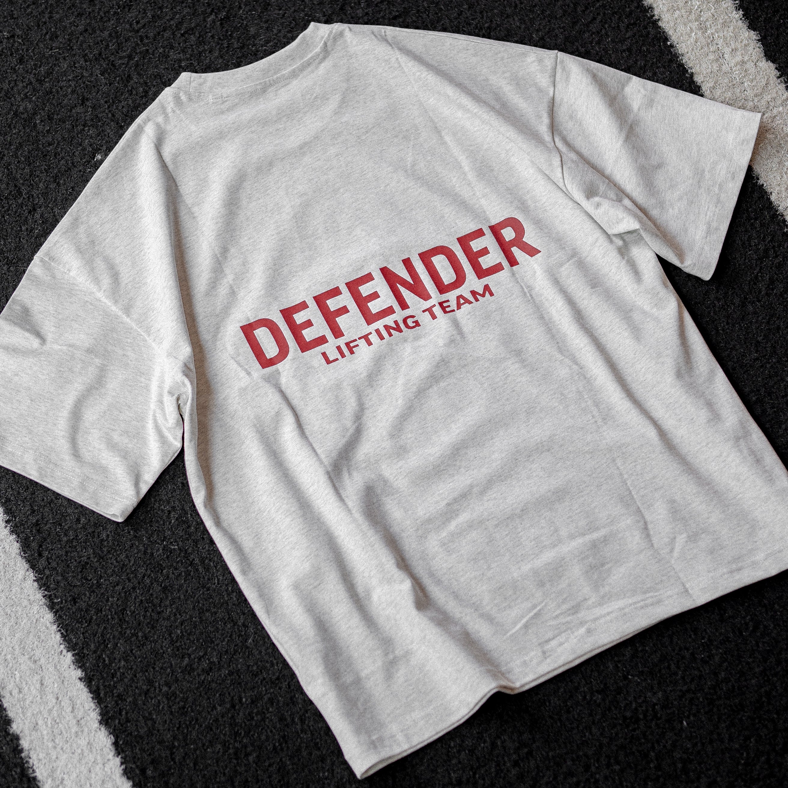 Lifting Team Oversize T-Shirt - Grey/Red