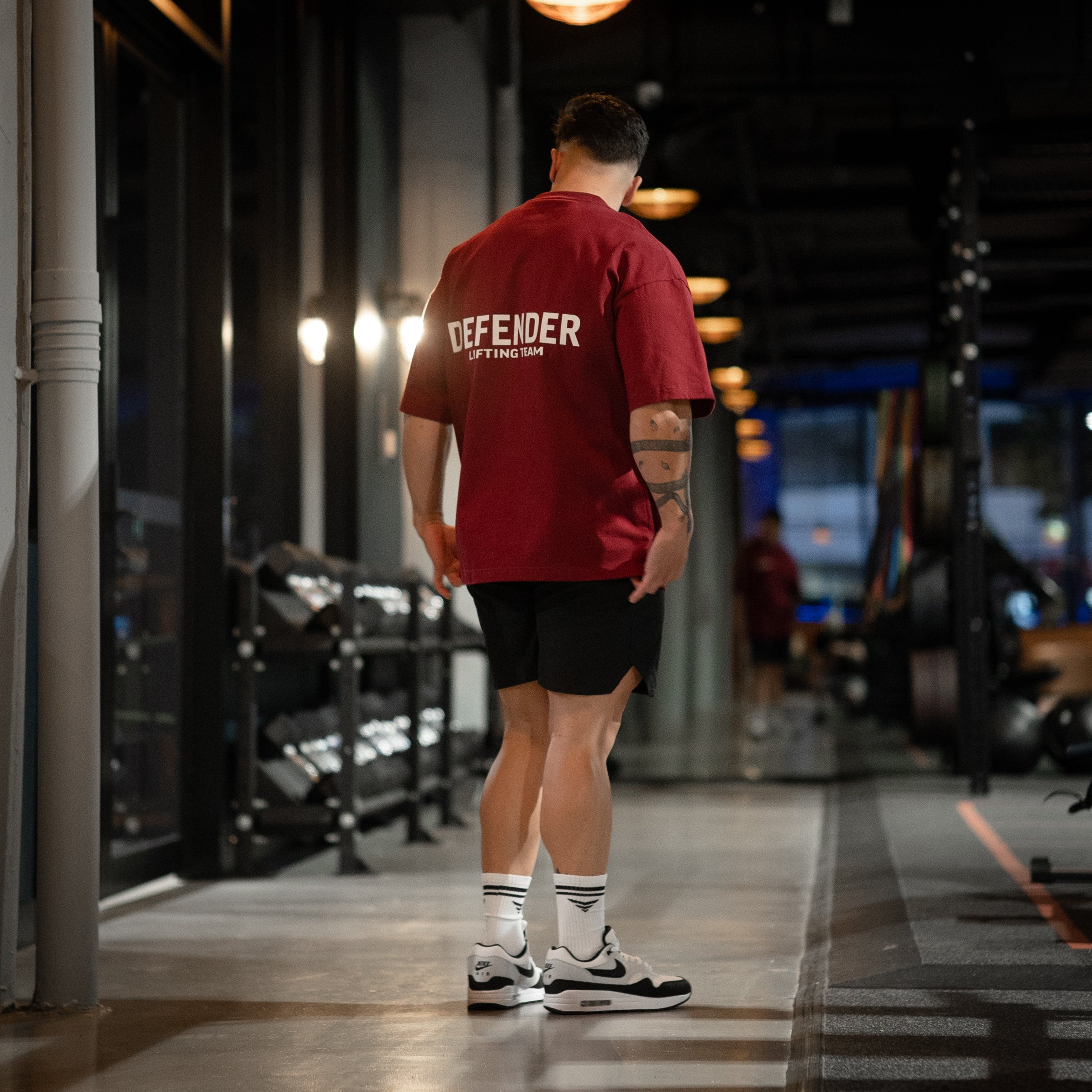 Lifting Team Oversize T-Shirt - Maroon