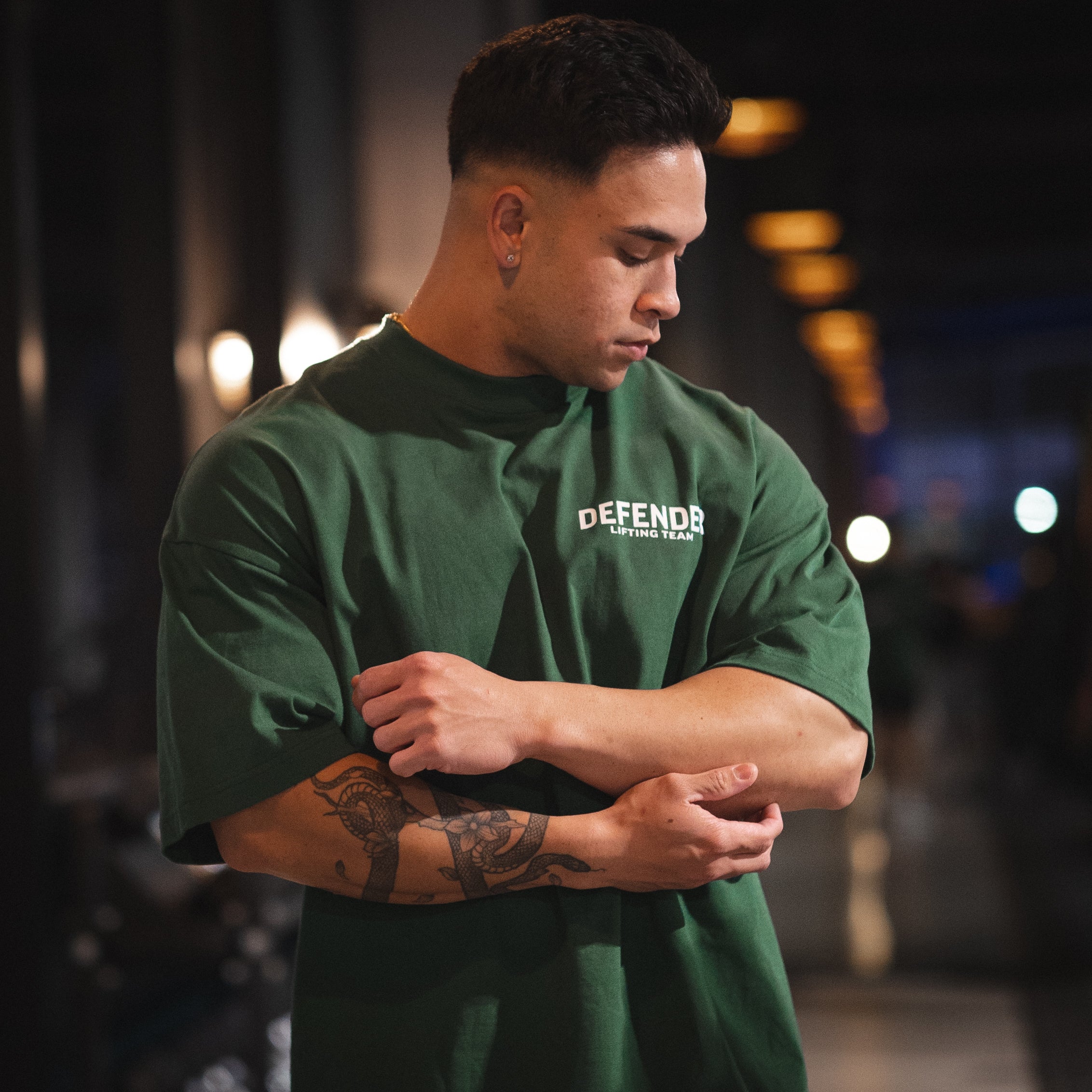 Lifting Team Oversize T-Shirt - Endurance Green