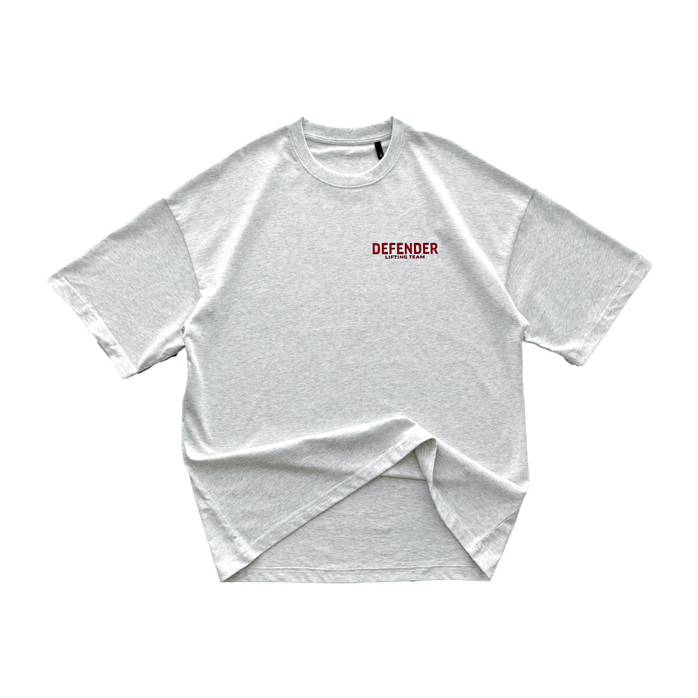 Lifting Team Oversize T-Shirt - Grey/Red