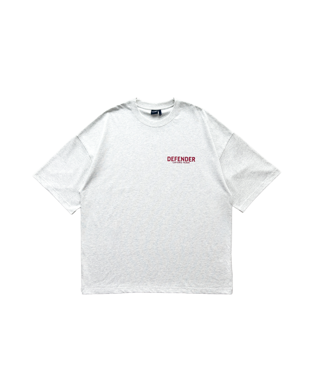 Lifting Team Tee White Marle x Red #Color_White Marle x Red