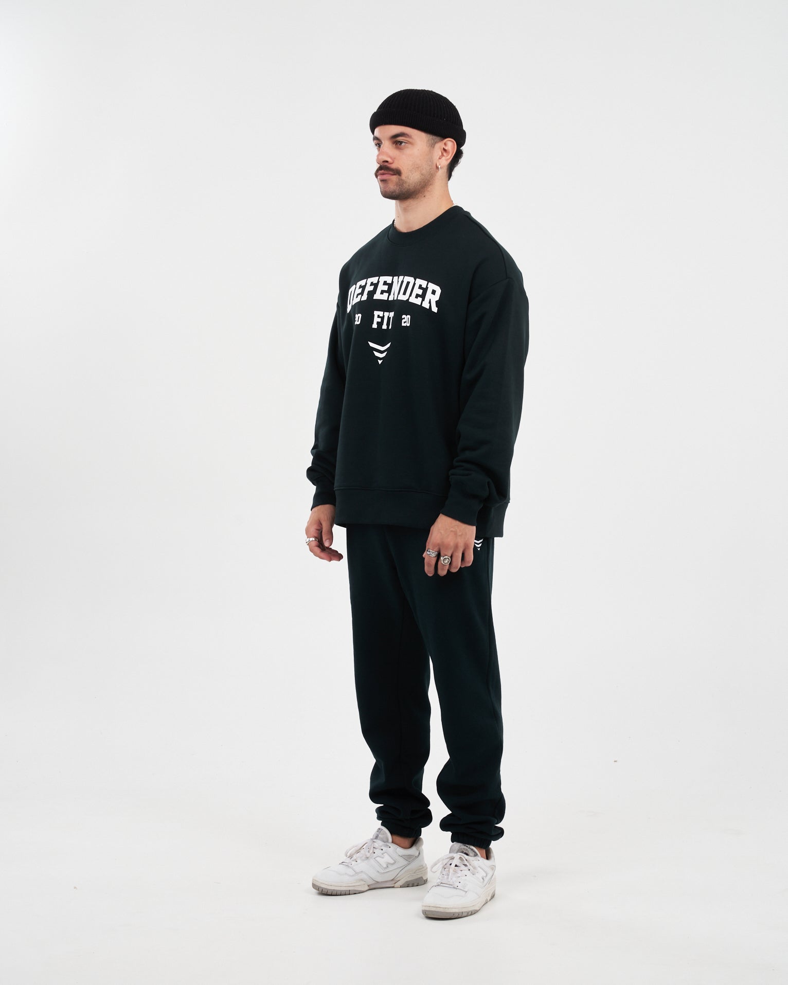 College Winter Crewneck - Forest Green
