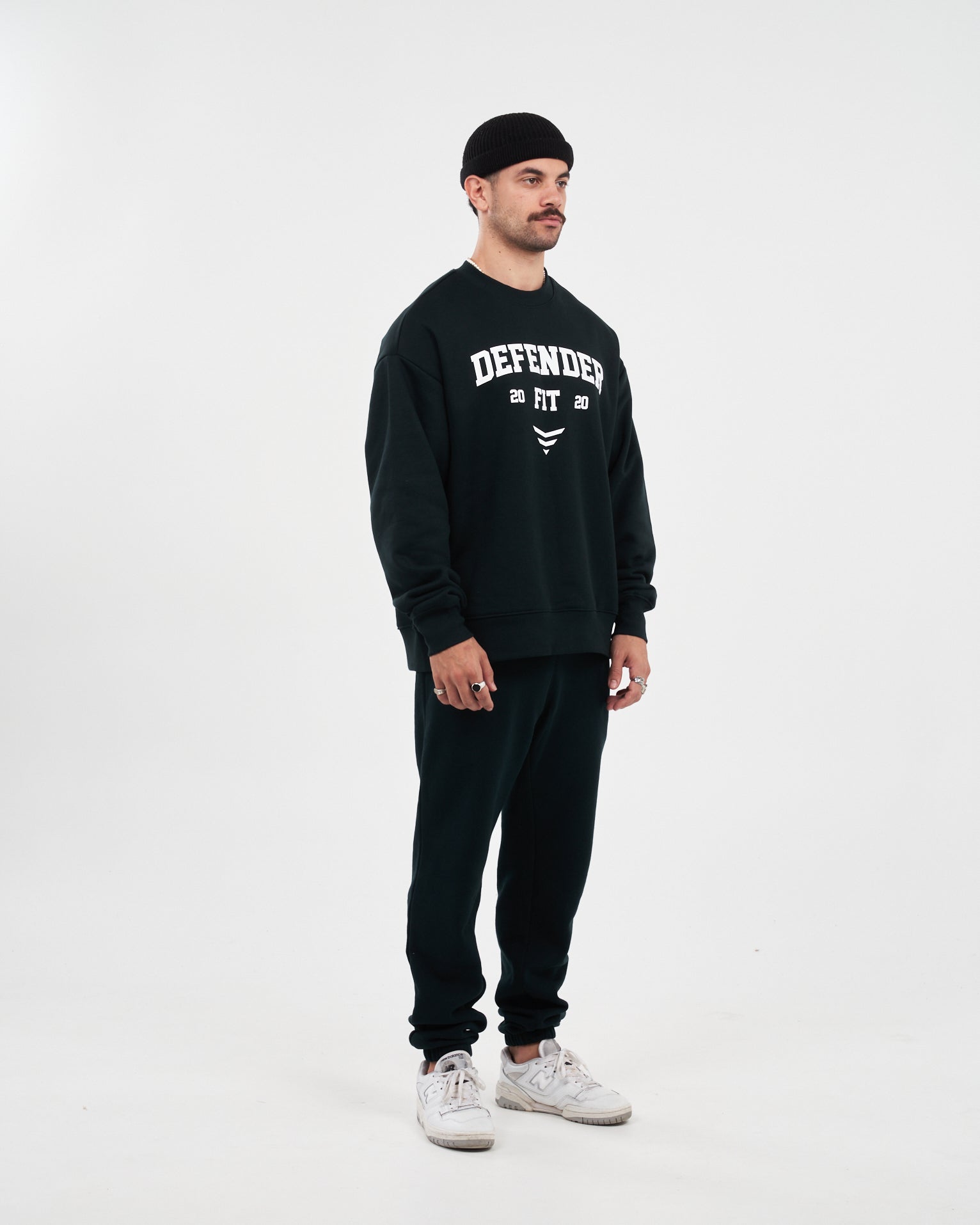 College Winter Crewneck - Forest Green