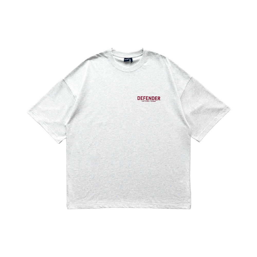 Lifting Team Oversize T-Shirt - Grey/Red