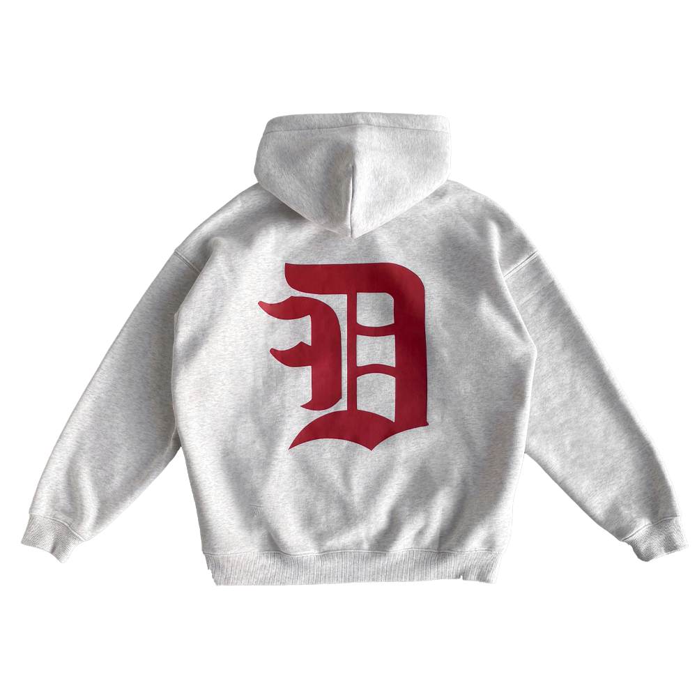 DF Logo Hoodie - White Marle