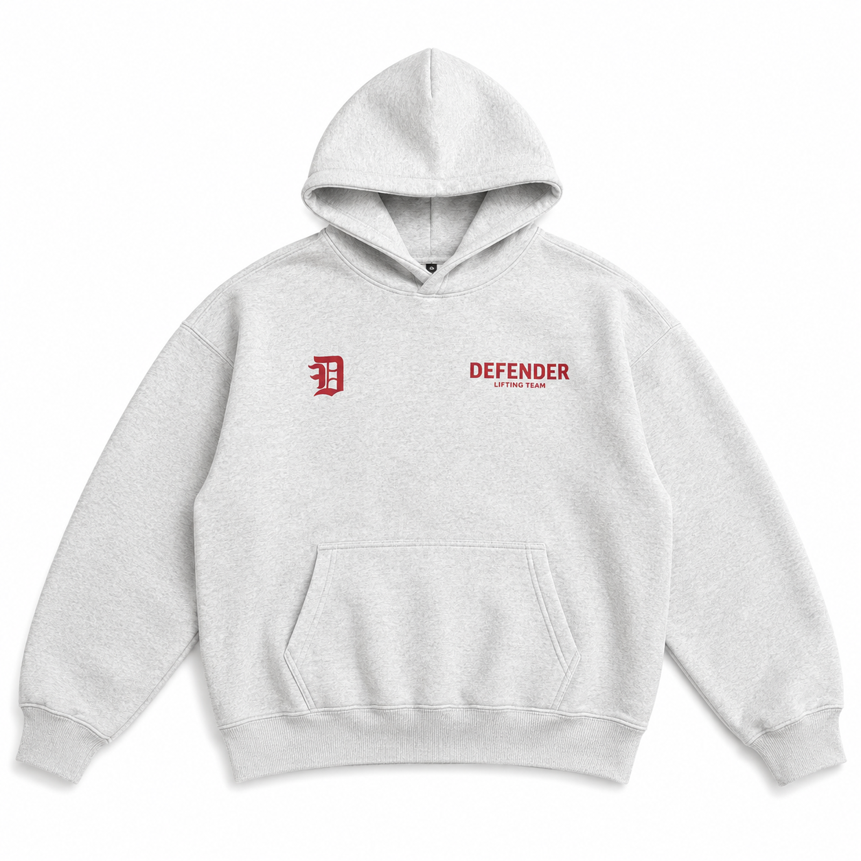 DF Logo Hoodie - White Marle