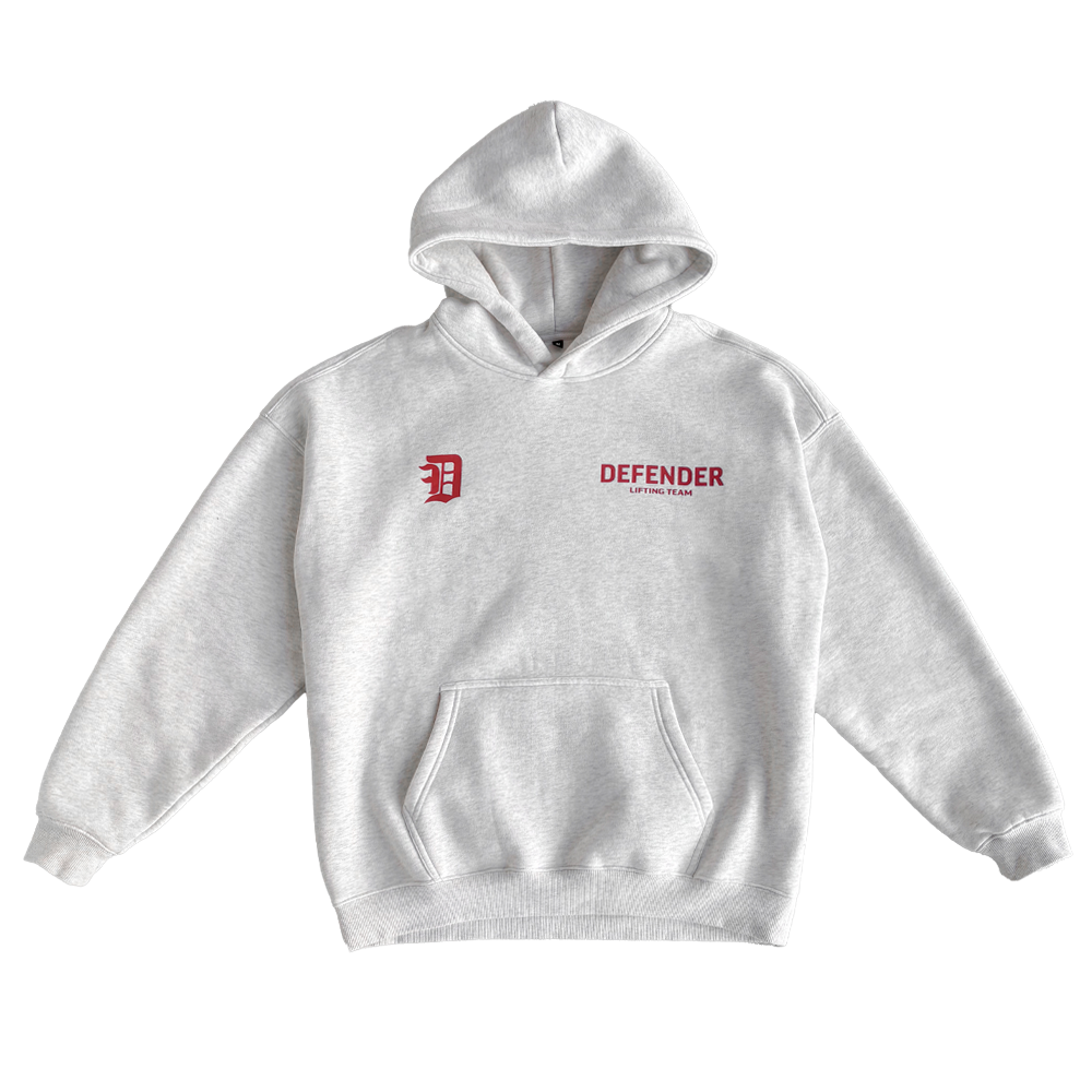 DF Logo Hoodie - White Marle