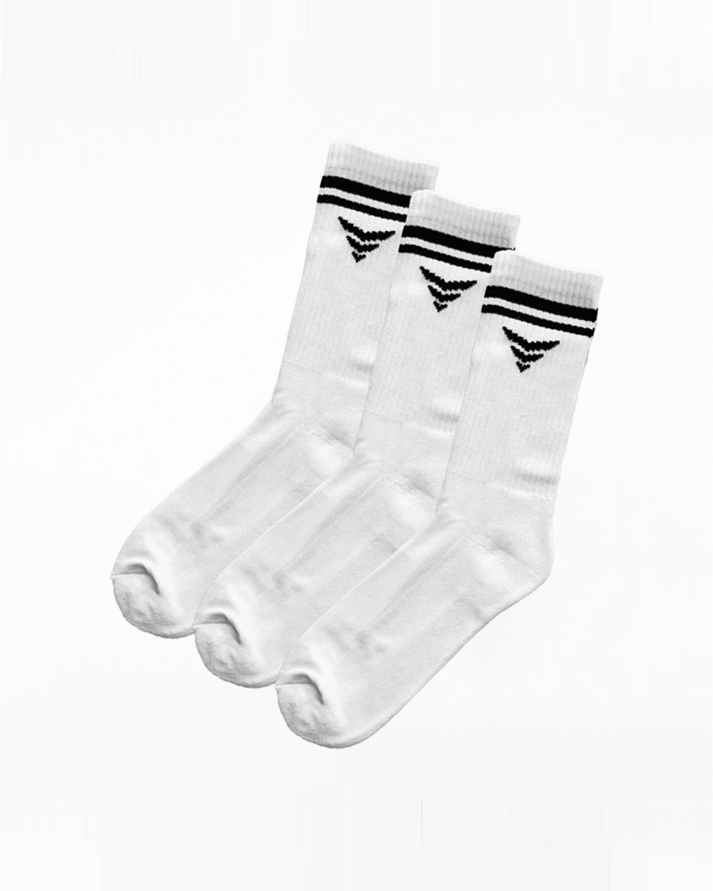 Crew Socks 3 pack, white
