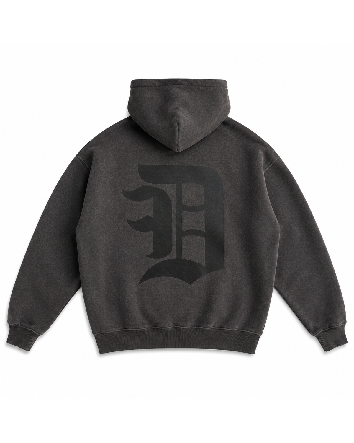 DF Logo Hoodie Charcoal back