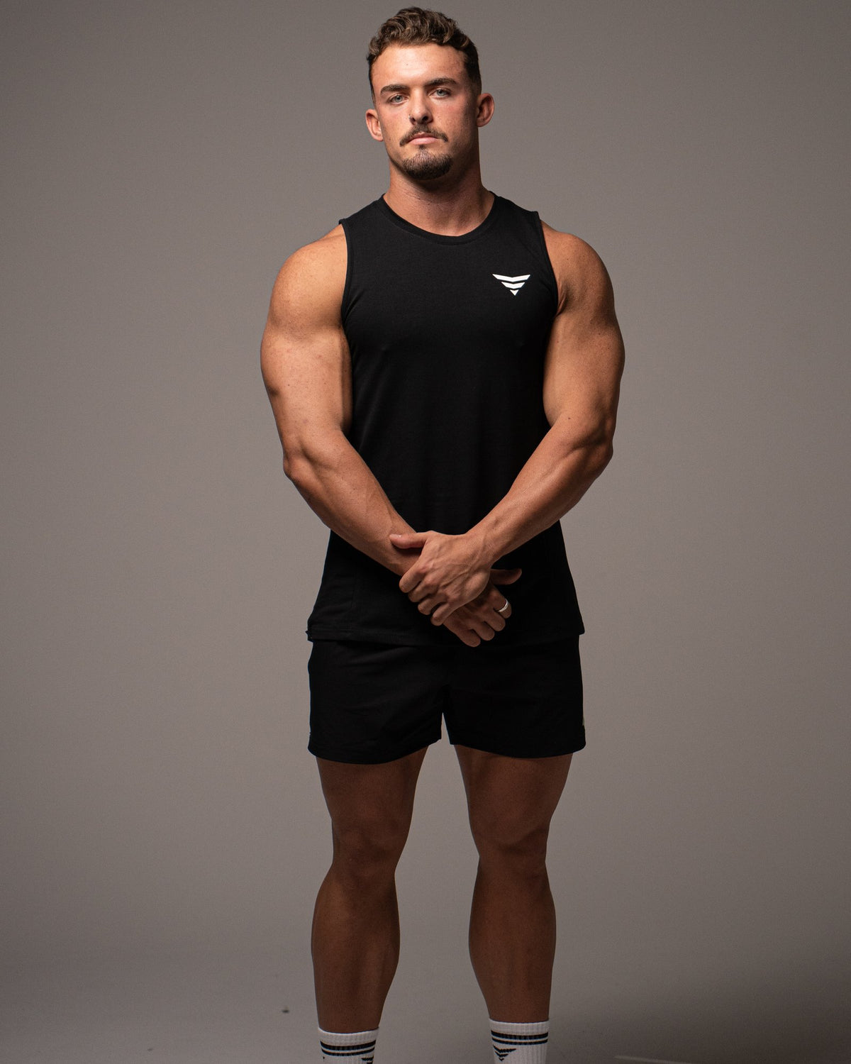 Performance Pro Tank Black on body front