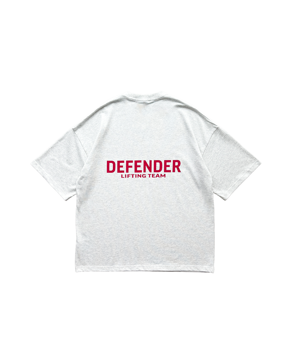 Lifting Team Tee White Marle x Red #Color_White Marle x Red