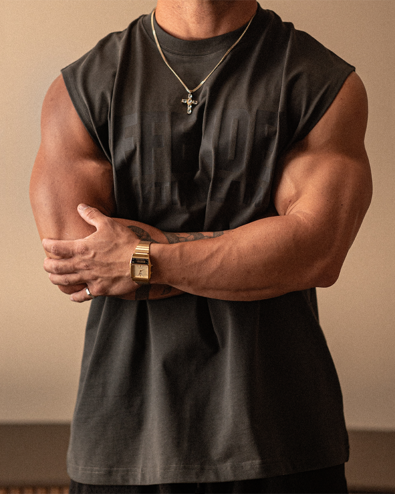 Lifting Team Cut-Off Tank Charcoal