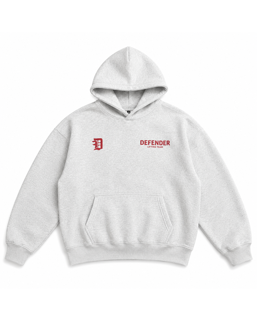 DF Logo Hoodie - White Marle